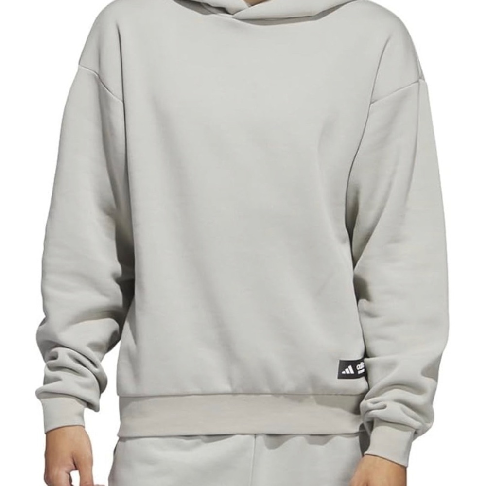 adidas Men’s Light Gray Pullover Hoodie L